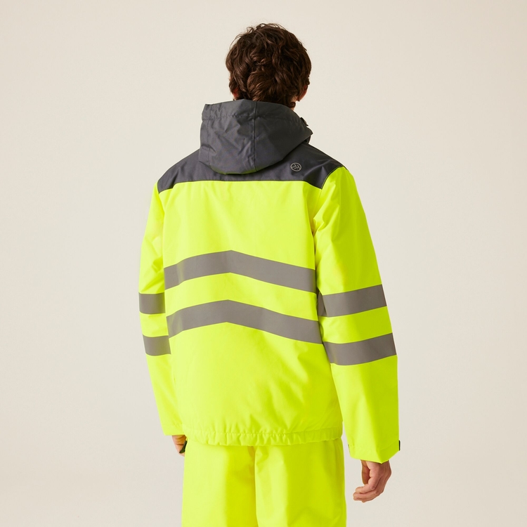 Men's Hi-Vis Waterproof Insulated Reflective Overhead Bomber