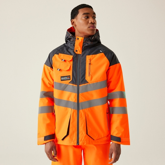 Veste De Cyclisme Haute Visibilité Optimum - Jaune, Imperméable, Coupe-vent - Unisexe