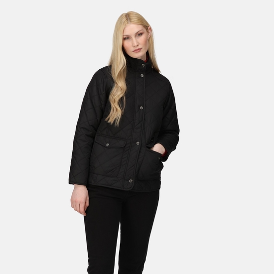 Womens waterproof quilted jacket top