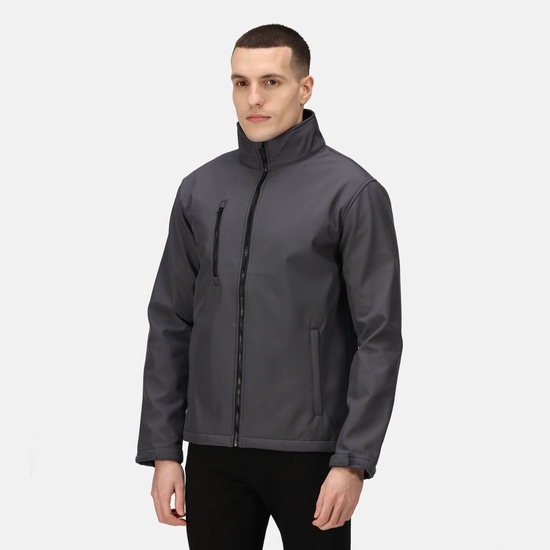 Men's Ablaze 3 Layer Softshell Jacket - Seal Grey Black | Regatta UK