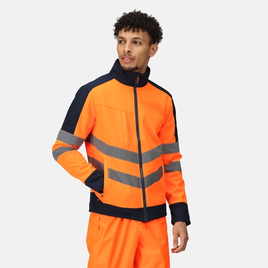 Reflektierende orange Jacke für die Arbeit Arbeits jacke für