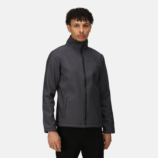 Men's Ablaze Printable Softshell Jacket - Seal Grey Black | Regatta UK