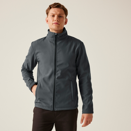 Men's Ablaze Printable Softshell Jacket - Seal Grey Black | Regatta