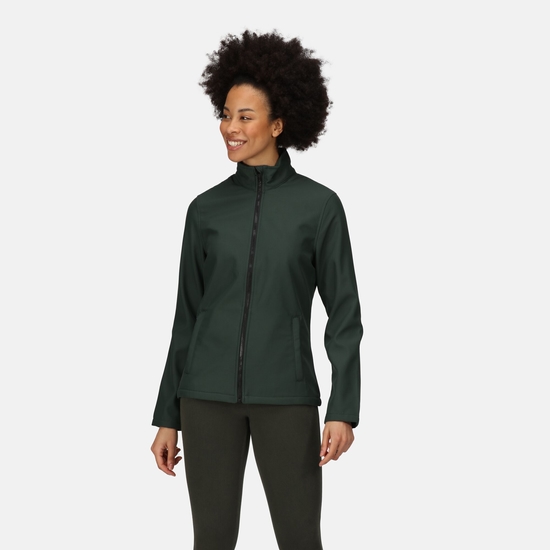 Women's Ablaze Printable Softshell Jacket - Dark Spruce Black | Regatta UK