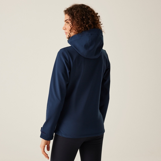 Women's Venturer 3-layer Printable Hooded Softshell Jacket Navy