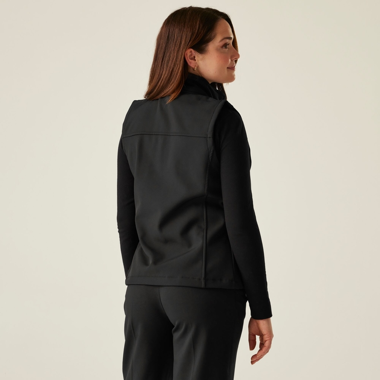 Women's Flux Softshell Gilet Black Regatta UK