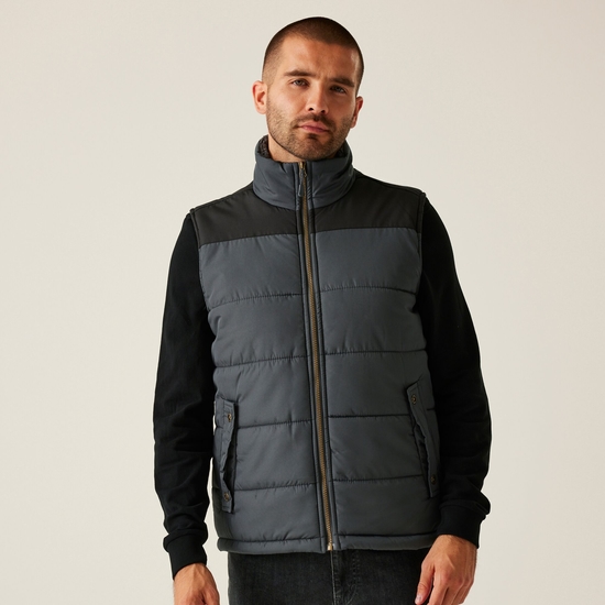 Gilet matelassé sans manches isolant Homme ALTOONA Gris
