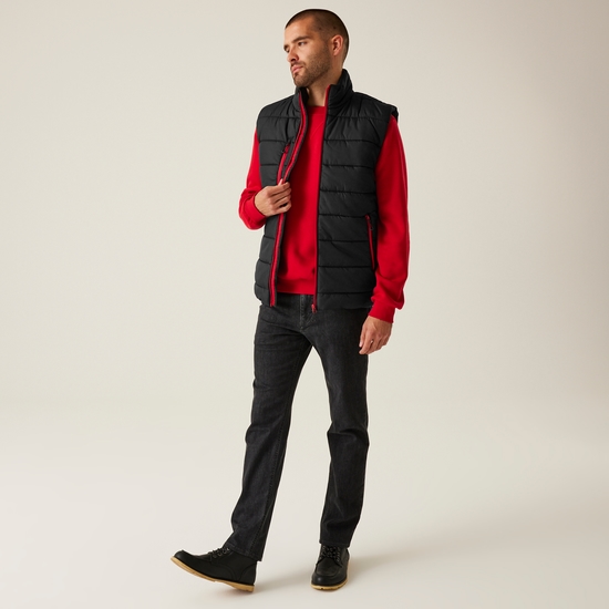 Męska kamizelka Navigate Czarno-czerwony