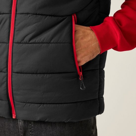 Męska kamizelka Navigate Czarno-czerwony