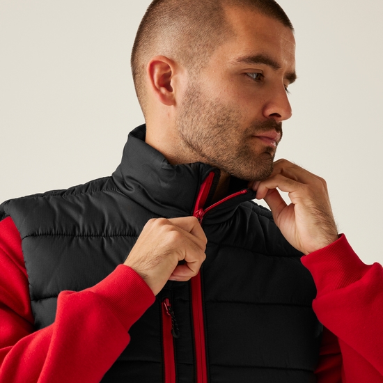 Męska kamizelka Navigate Czarno-czerwony