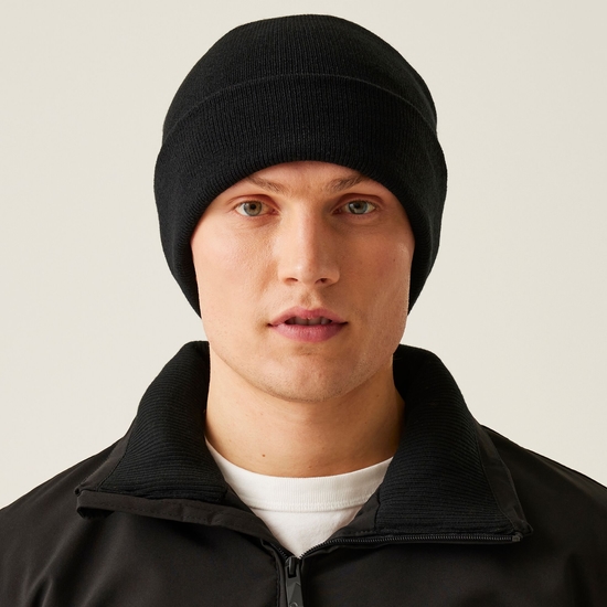 Winter hat black top