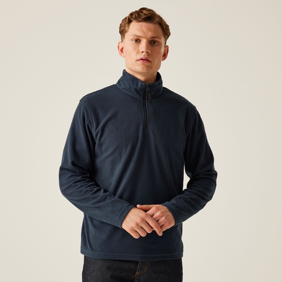 Men's Micro Lightweight Half Zip Fleece Dark Navy
