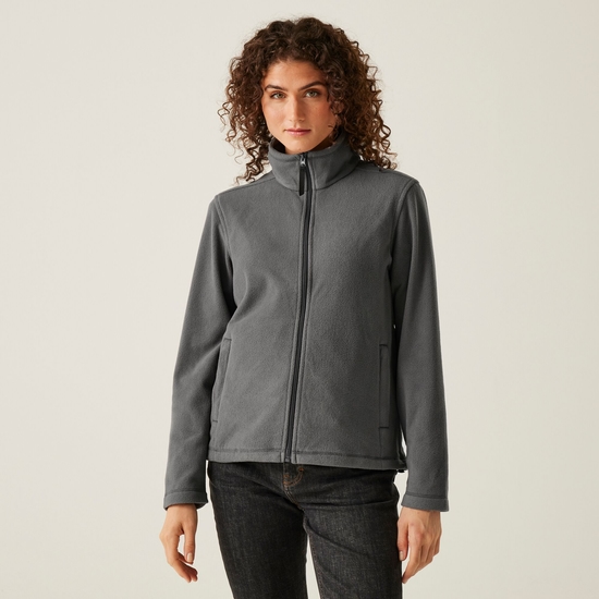 Women s Micro Lightweight Full Zip Fleece Seal Grey Regatta UK