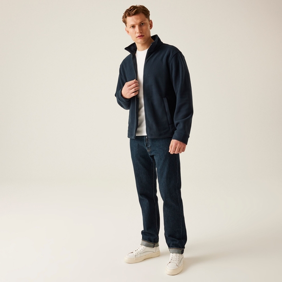 Thor 350 robustes Fleece mit durchgehendem Reißverschluss für Herren Blau