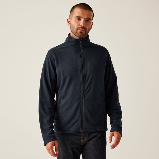 Men's Classic Full Zip Lightweight Microfleece Dark Navy