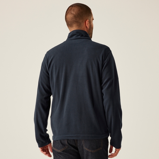 Men's Classic Full Zip Lightweight Microfleece Dark Navy