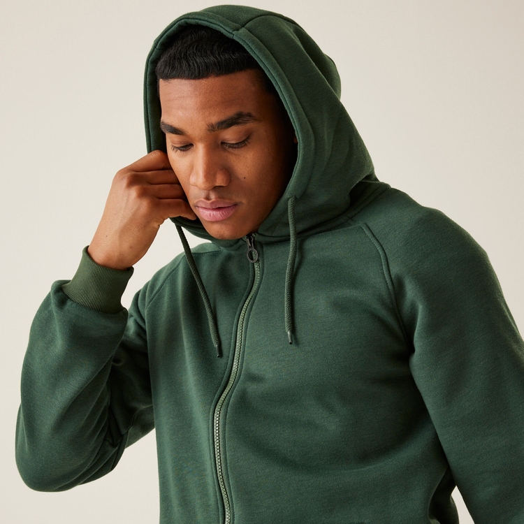 Men s Pro FZ Hoodie Dark Green