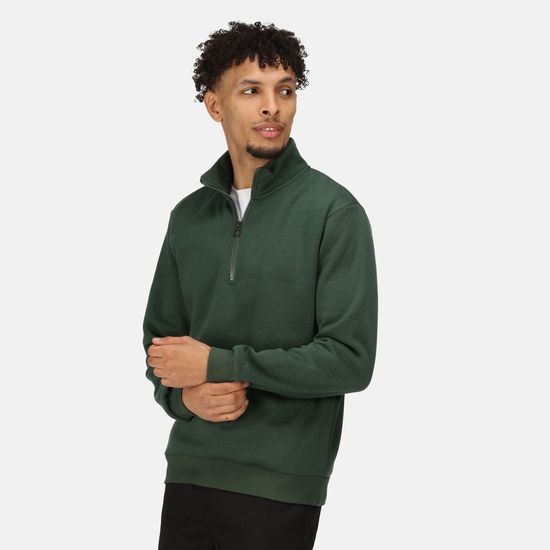Green Quarter-Zip Sweatshirts for Men