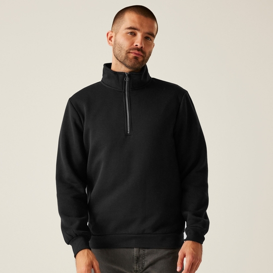 Men's Pro Quarter Zip Sweatshirt Black