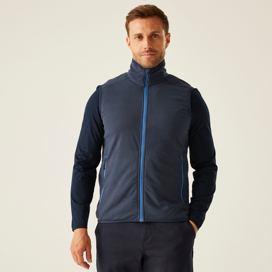 Men's Navigate Fleece Bodywarmer Navy French Blue Regatta ROW