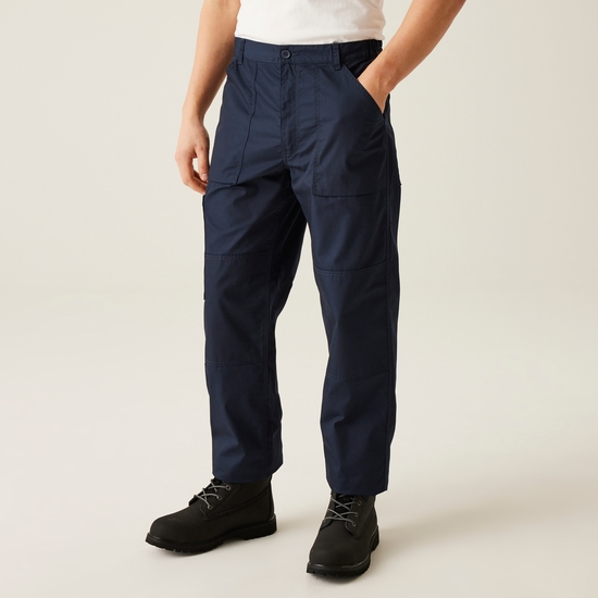 Pantalon doublé Homme ACTION avec multiples poches de rangement - Bleu