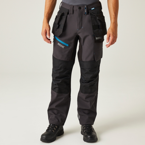 High-vis trousers e.s.motion high-vis yellow/anthracite | Strauss