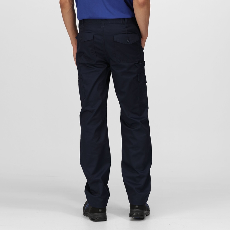 Men Cargo Work Trousers Falcon Navy Blue Heavy Duty & Knee Pad Pockets  LOT-WWFAC