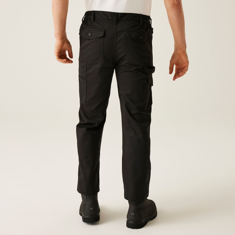 Men's Cargo Work Trousers Black