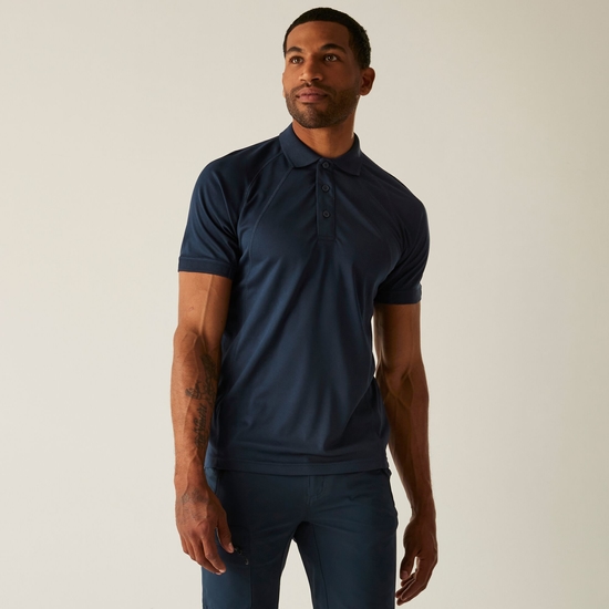 Men's Coolweave Wicking Polo Shirt Navy