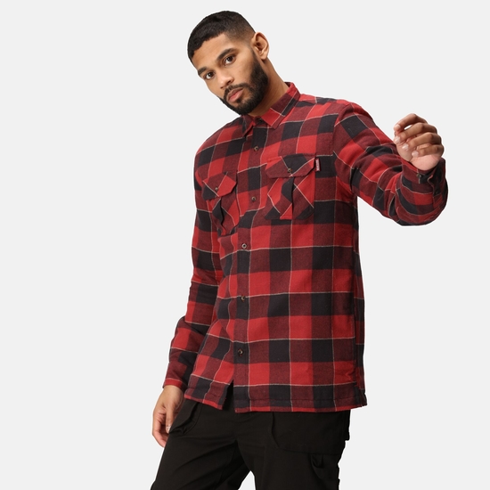 Checkered shirt men discount