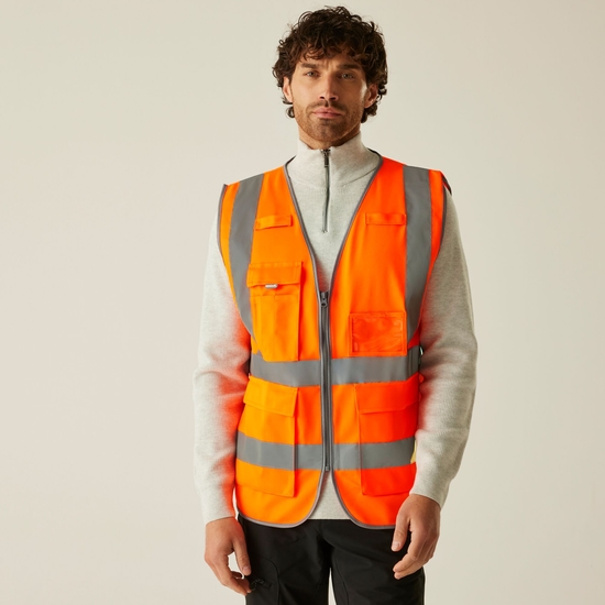 Men's Pro HI-VIS Executive Vest Orange Regatta IE