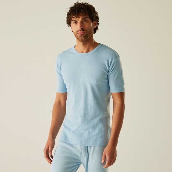 Men's Short Sleeve Thermal Vest Blue Regatta UK