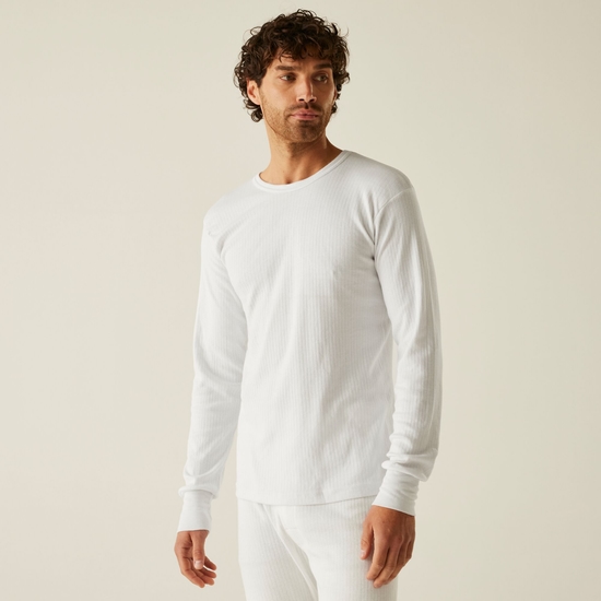 Men's Long Sleeve Thermal Vest White Regatta UK