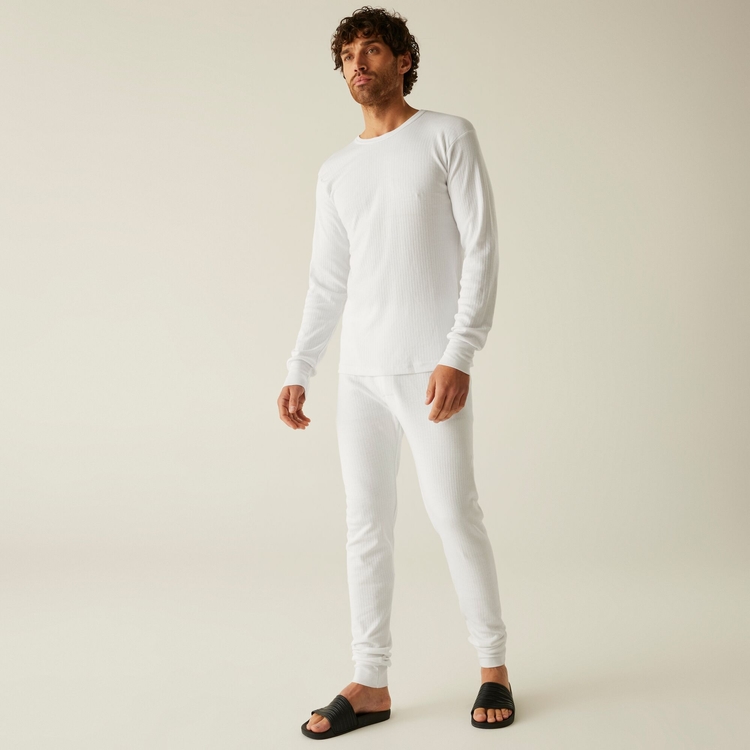 Men's Long Sleeve Thermal Vest White Regatta UK