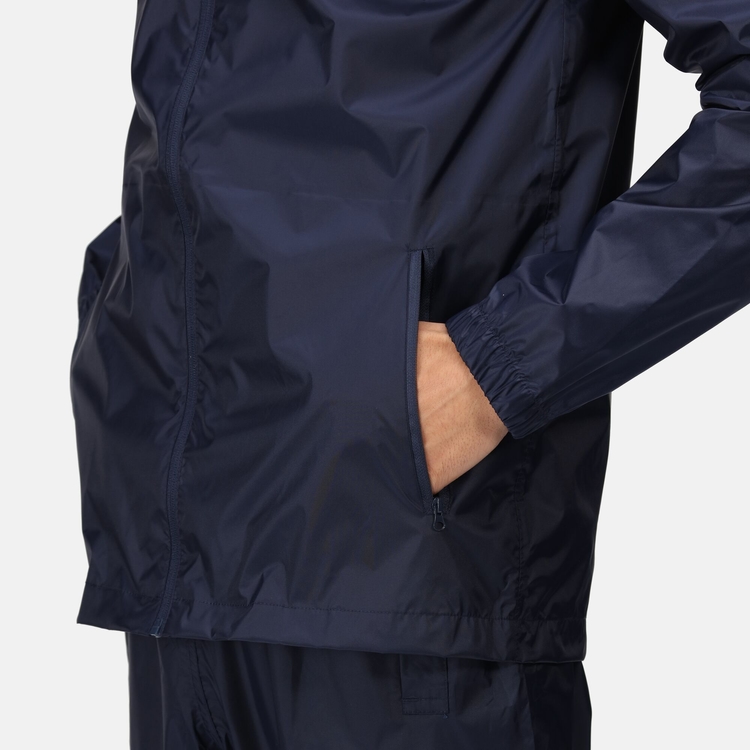 Waterproof Lightweight Navy Packaway Suit and Jacket Trousers Mens