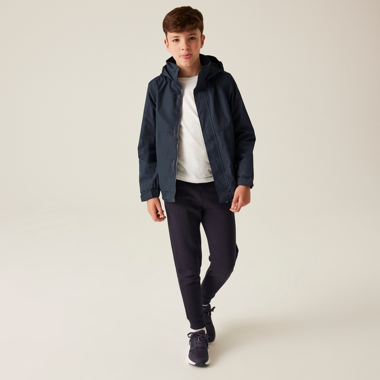 Kids Dover Fleece Lined Waterproof Insulated Jacket Navy Regatta IE
