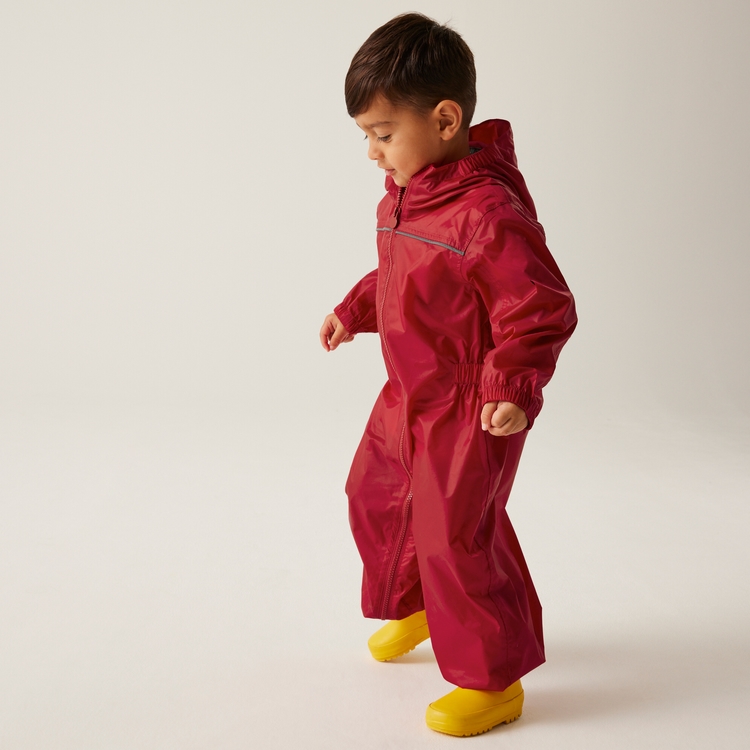 Kids Paddle Puddle Suit Classic Red Regatta UK