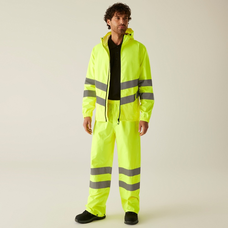 Wasserdichte Jacke Arbeitskleidung Regenjacke Gelb Hi-Vis Pro