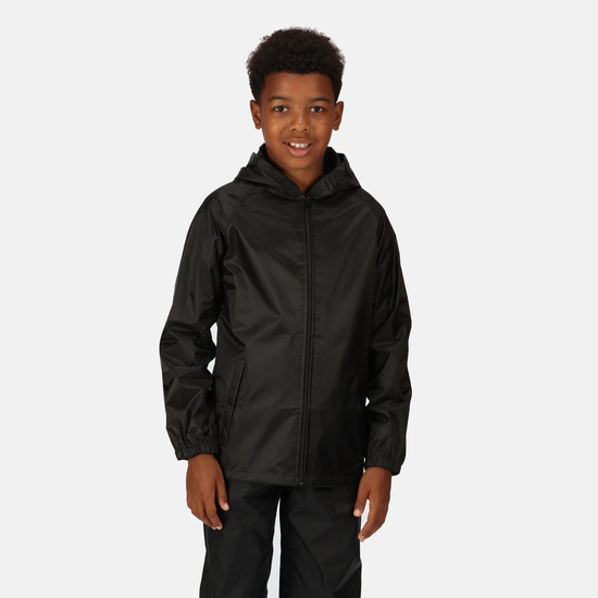 Kids' Pro Stormbreak Waterproof Shell Jacket - Black | Regatta UK