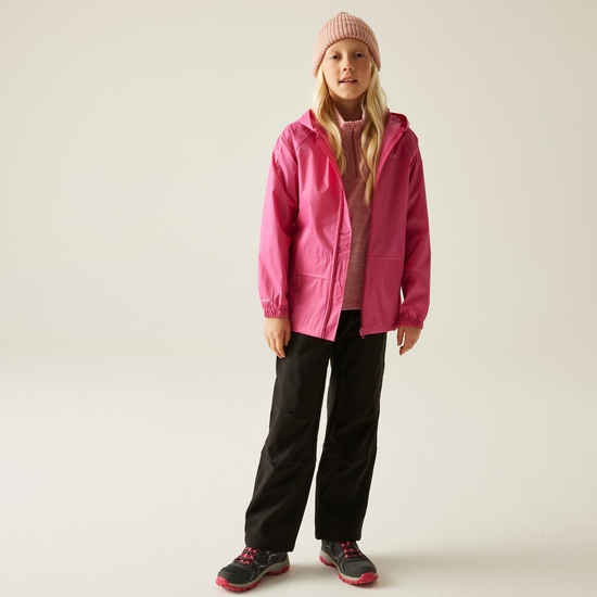 Kurtka dziecięca przeciwdeszczowa Stormbreak Różowy